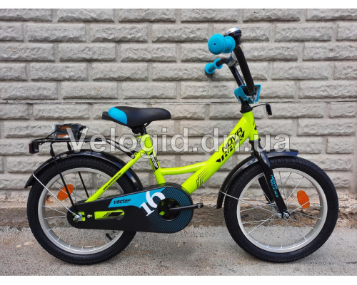 Детский велосипед Novatrack Vector 16" Зеленый