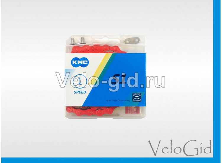 Велосипедная цепь KMC S1 Red