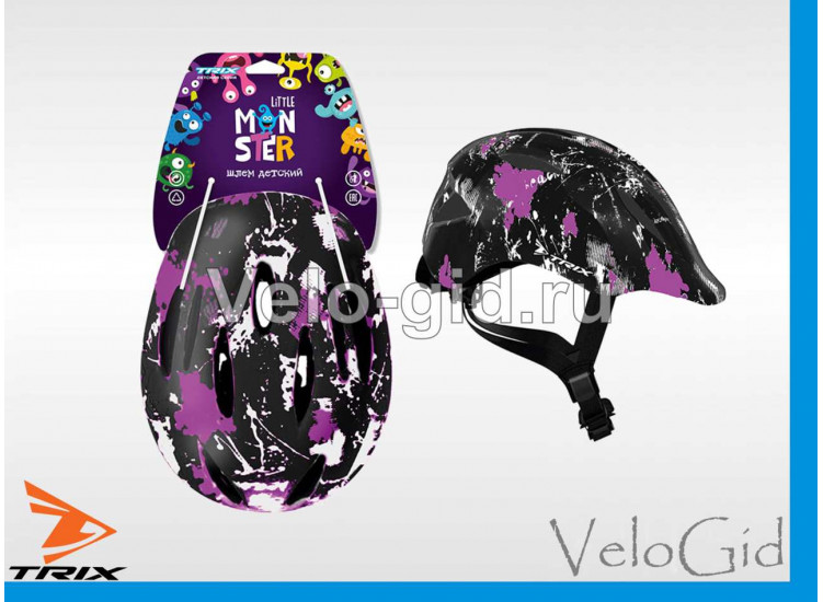 Детский шлем Trix Monster Purple S